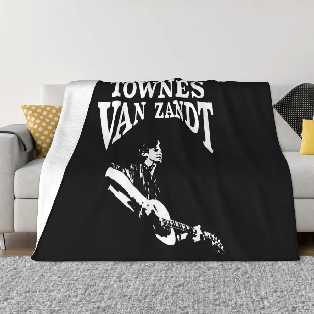 

Townes Van Zandt Joins With New Legendary Vintage Adults Cool Plus Size Womens Music Hipster Throw Blanket