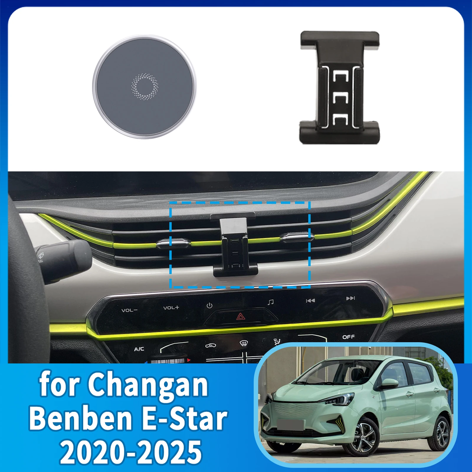 

​​fit for Changan Benben E-Star 2020~2025 Integrated Screen Mount Phone Holder Mount Car accessoires