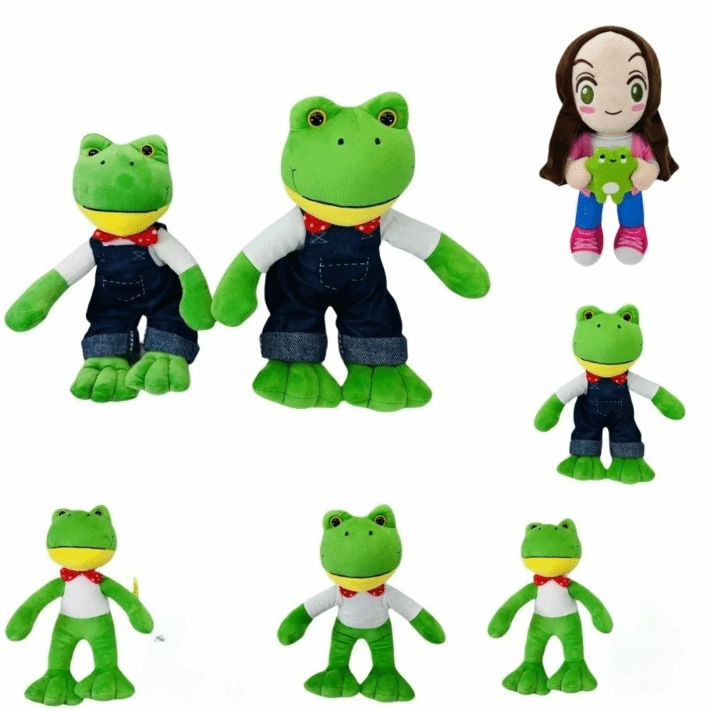 

New Magic Expression Plush Doll Cartoon Girl 25cm Stuffed Animal Doll Soft Plush Frog Toy Kids