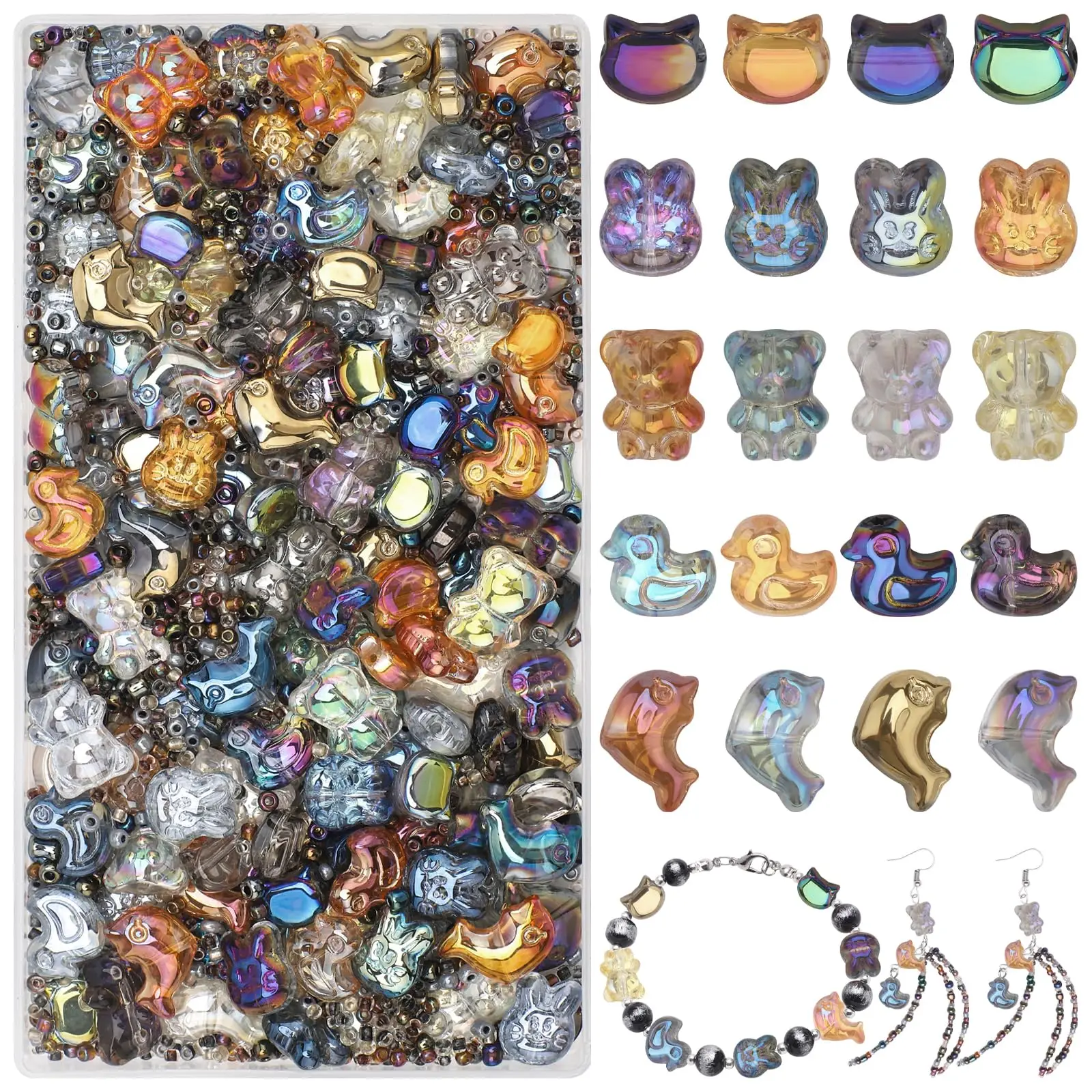 conjunto-de-140-pecas-de-pingentes-de-cristal-com-animais-mistos-para-fazer-joias-diy-com-formatos-de-gato-coelho-pato-urso-e-golfinho-para-pulseiras-colares-e-brincos