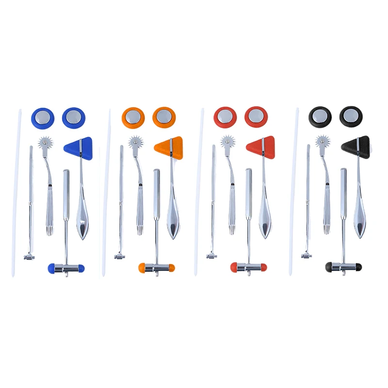 5Pcs Multifunctional Percussor Diagnostic Reflex Percussion Hammer Set Medical Neurological Massage Hammer Kit Health Care Tool