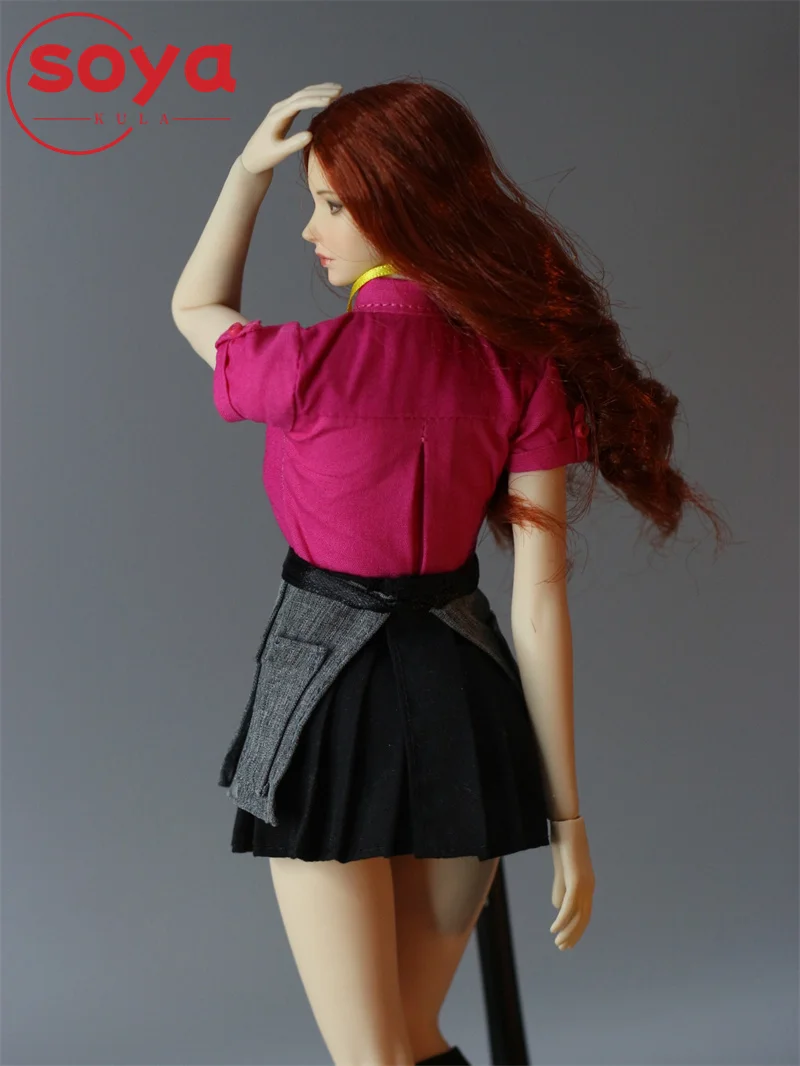 DMTOYS 1/6 Skala Damski Strój Roboczy Restauracyjny Zestaw Ubrań Model Pasujący do 12-calowych Figur Żołnierzyeków i Lalek