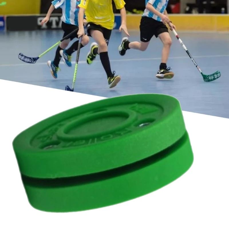 Groene koekjestraining hockeypuck Herbruikbare ijspucktraining Oefenen ijshockeytraining Straathockeypuck