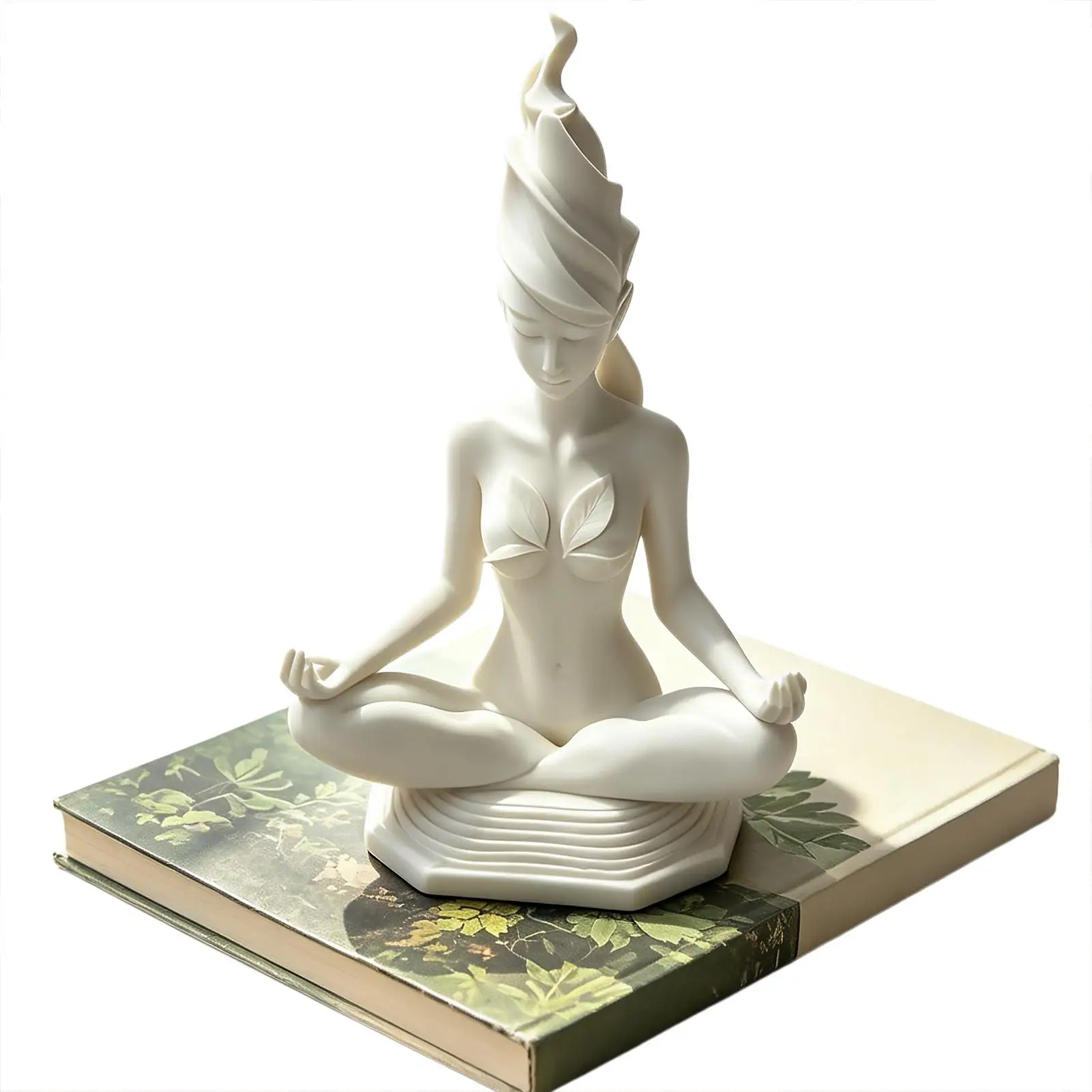 Meditation Women Yoga Figurines Abstract Yoga Woman Sculpture for Home Shelf Studio Meditation Room Office Living Room