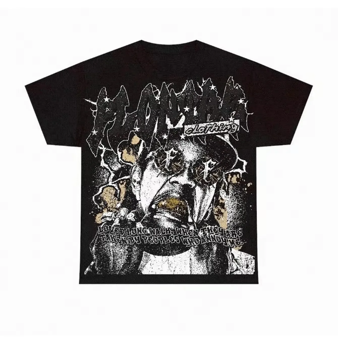 

Y2K Style Printed Pure Cotton Men's Summer T-shirt Soft and Breathable Pure Cotton Fabric Comfortable Short-sleeved T-shirt