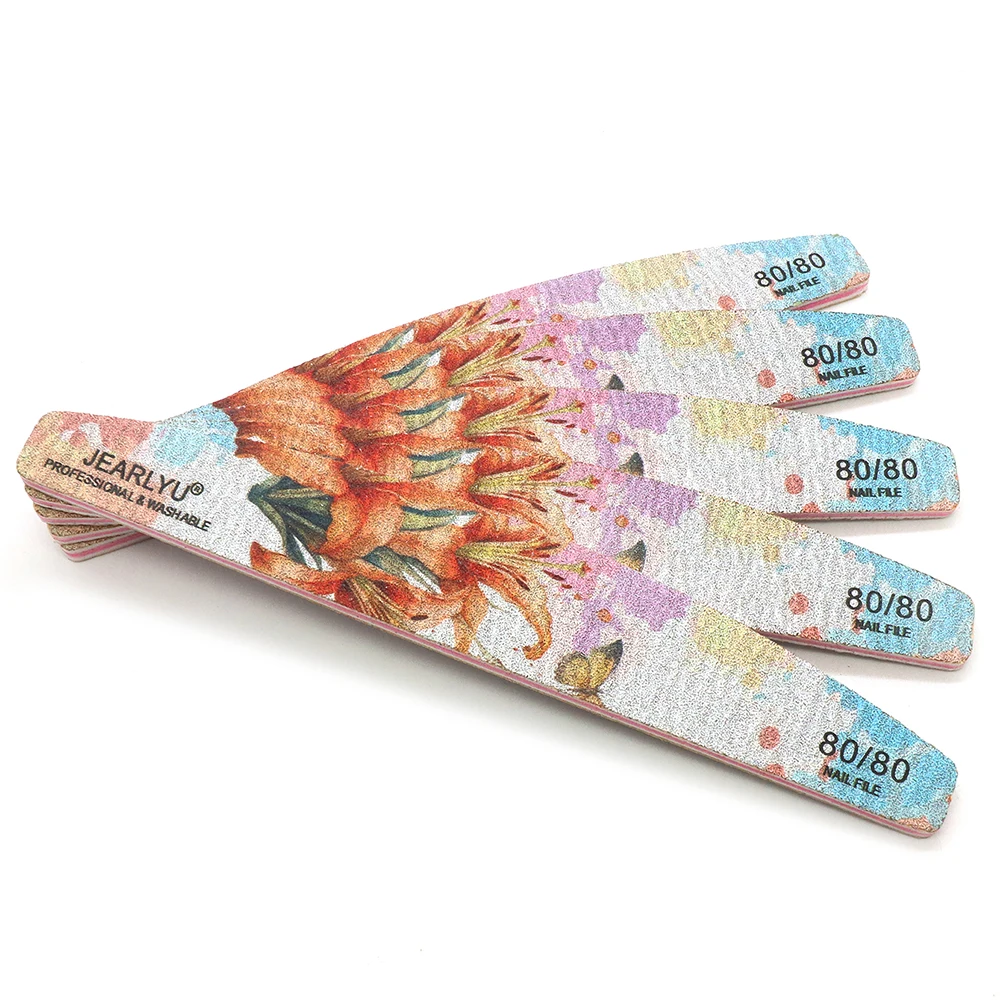 3Pcs Nagel Dateien Für Maniküre 80/100/150/180/240 Grit Bunte Schleifpapier Nagel Puffer Datei entfernen Gel Nagellack Nagel Zubehör