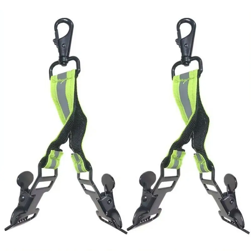 Firefighter Glove Strap Clip Holder Heavy Duty Nylon Belt Keeper Reflective Gear Keeper For Ruiyi Safety Rescue Tool