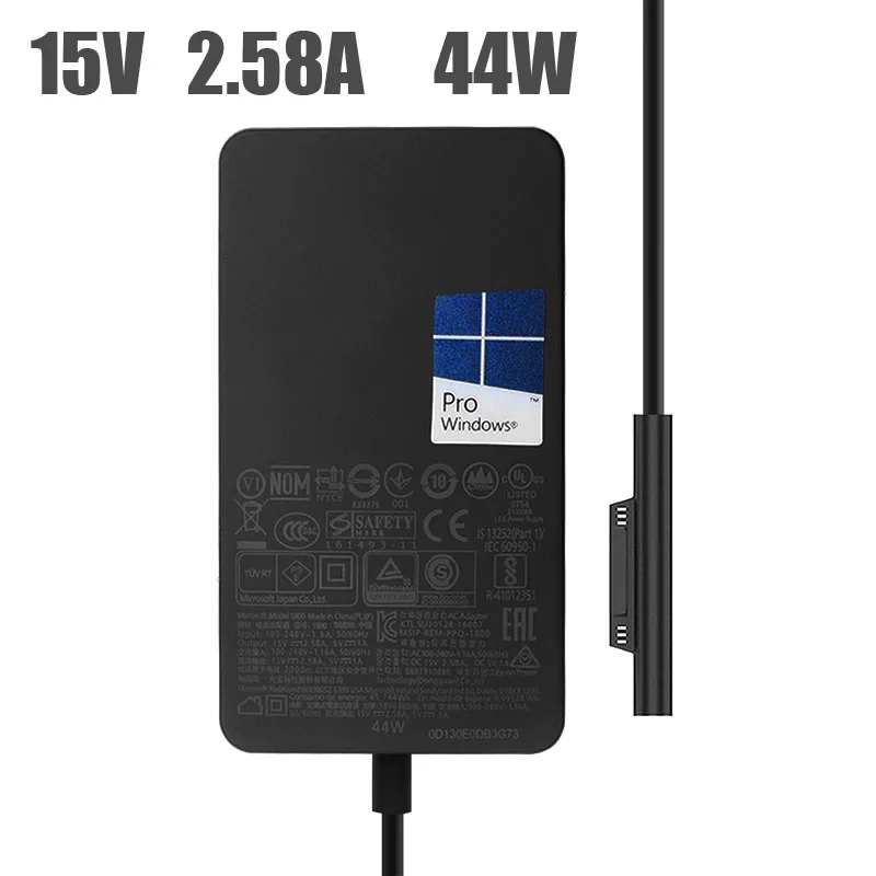 

15V 2.58A 44W for Microsoft NEW Surface Pro5\6 Laptop Power Adapter 1800 1796 44W Charger