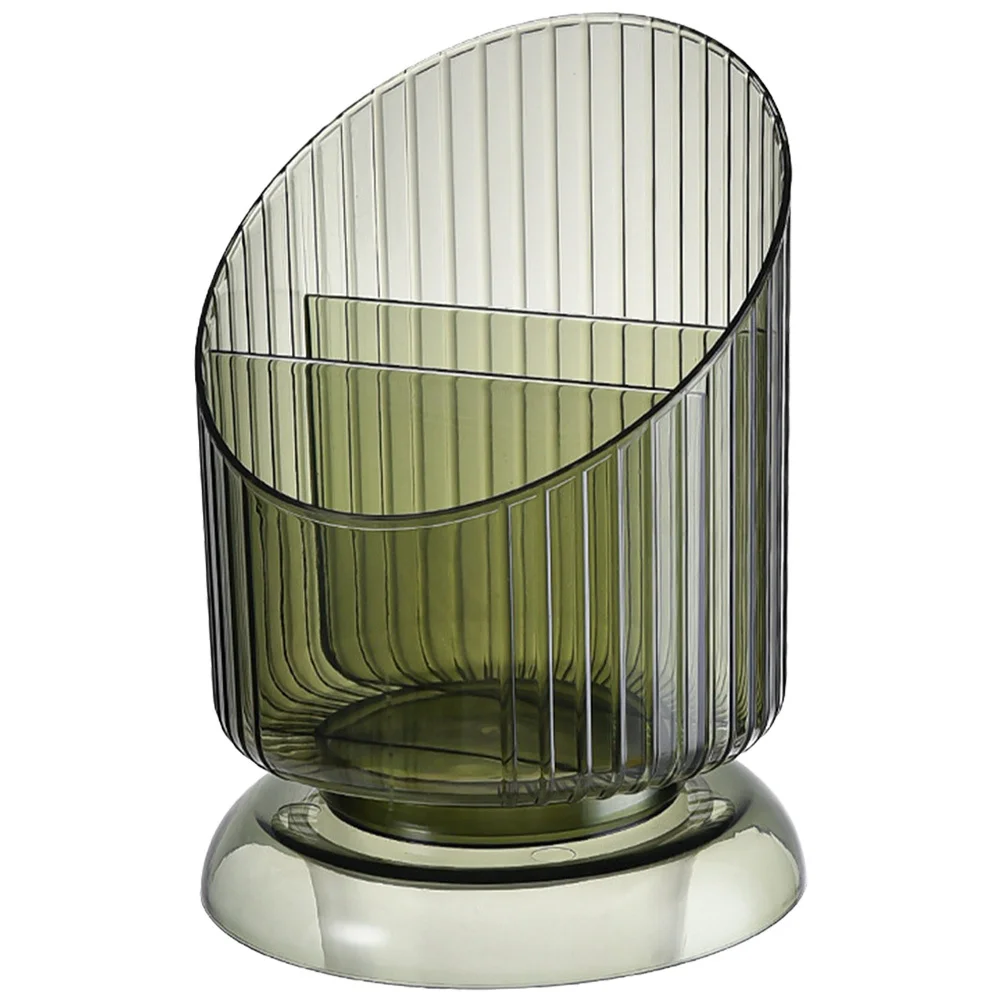 

Pet Makeup Brush Organizer Clear Pen Holder for Desktop Storage Cosmetics Brushes Eyeliners Pens Small Items Transparent