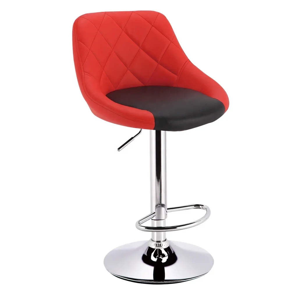 Multi color cheap metal red velvet kitchen bar chairs bar stools