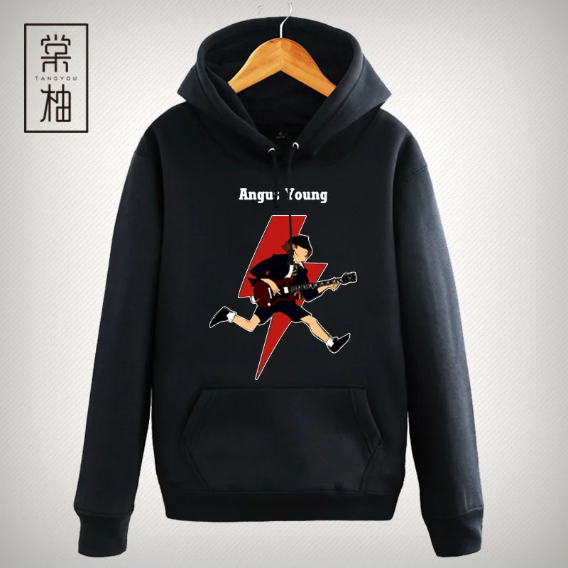 

Худи AC Ro Band, простая толстовка для диджеев, из смесового хлопка и полиэстера, зимняя спортивная, свободного кроя, с принтом