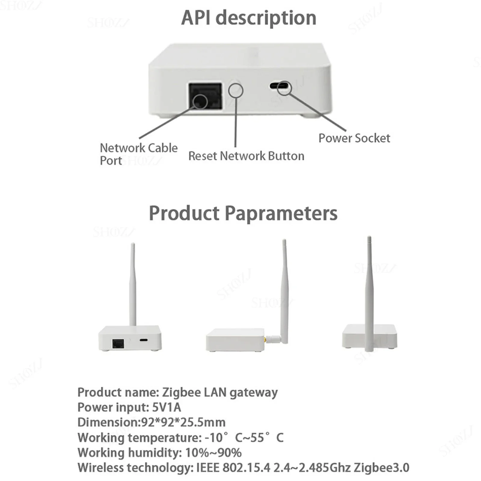 Tuya ZigBee 3.0 Gateway Bridge Lan Enhanced Smart Hub для приложения Голосовое дистанционное управление работает с Alexa Google Home