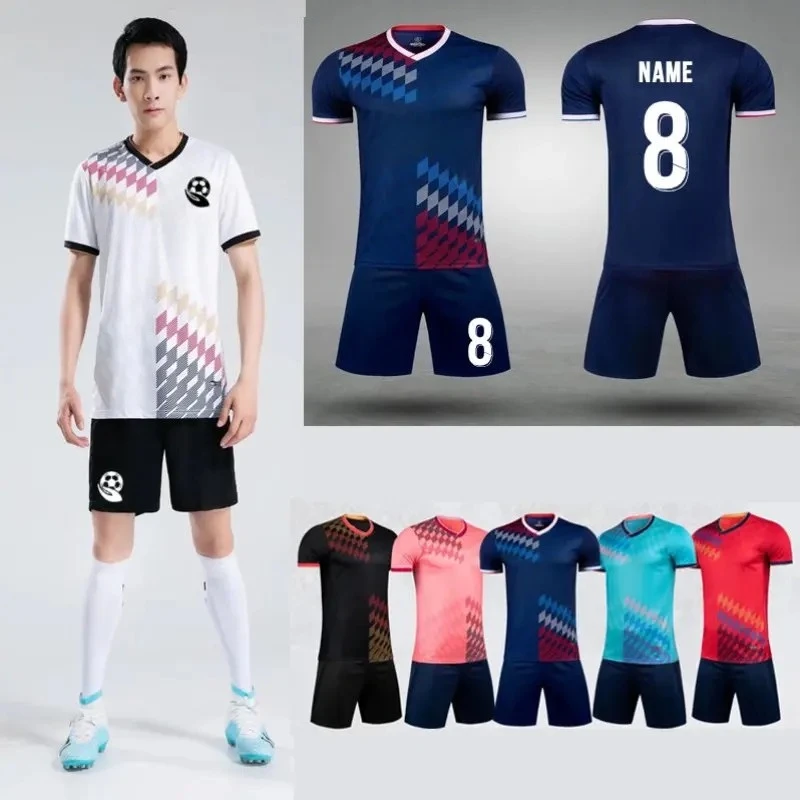 2025 Football Soccer Jerseys Men Custom Shirts with Pants for Boys Men Sportswear Suits Adult Futsal Sets Uniforms Youth Blank