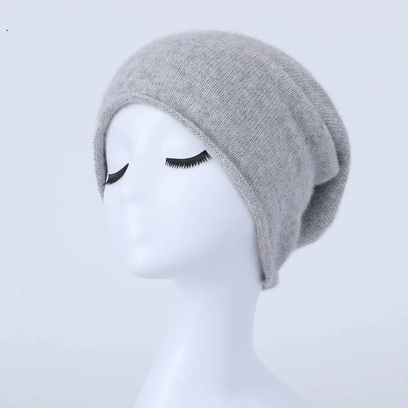 Einfache Klassische Reine Wolle Hut Frauen Männer Herbst WInter Curling Haufen Beanie Männlich Weiblich Hohe Qualität Gestrickte 100% Wolle Kalten Hut – Detail 13
