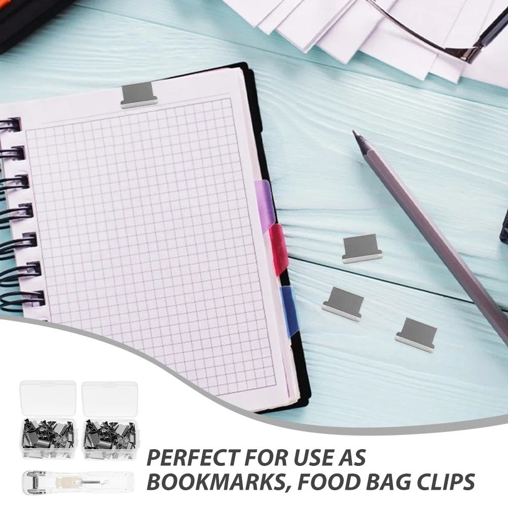 Dispenser di graffette trasparenti per cucitrice riutilizzabile portatile da 3 set per clip per raccoglitori per ufficio, casa, scuola, senza cucitrice