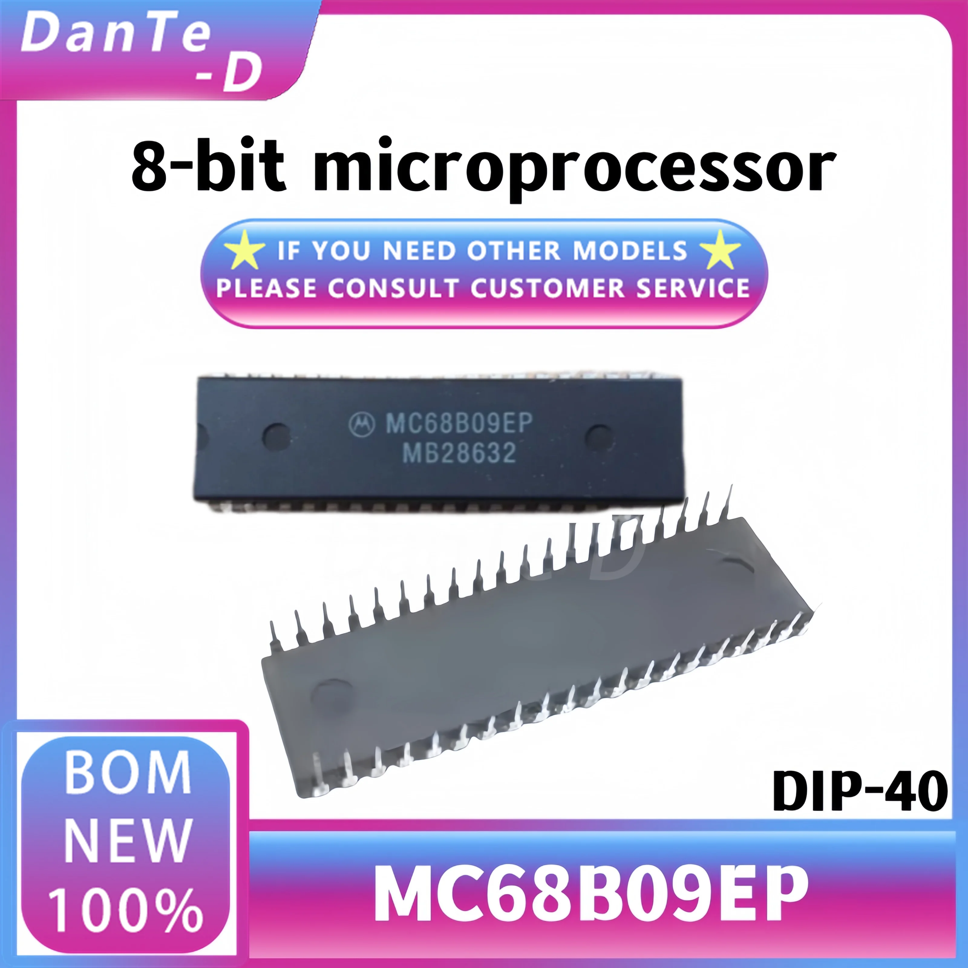 MC68B09EP DIP-40 MC68B09CP 8-bit microcontroller IC original authentic