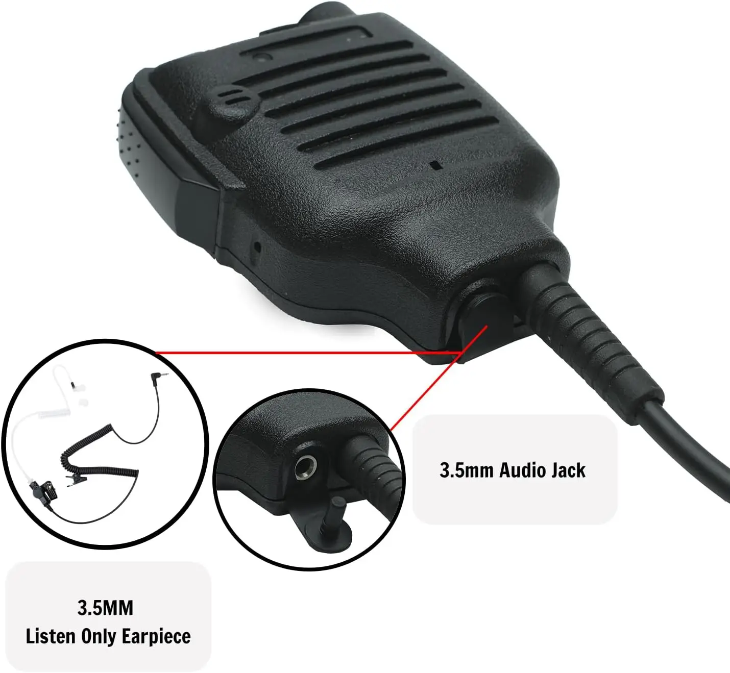 Shoulder Mic for Kenwood Nexedge Radio Compatible with NX-200 NX-210 NX-300 NX-3200 NX-5200 NX-5300 NX-5400 TK-2180