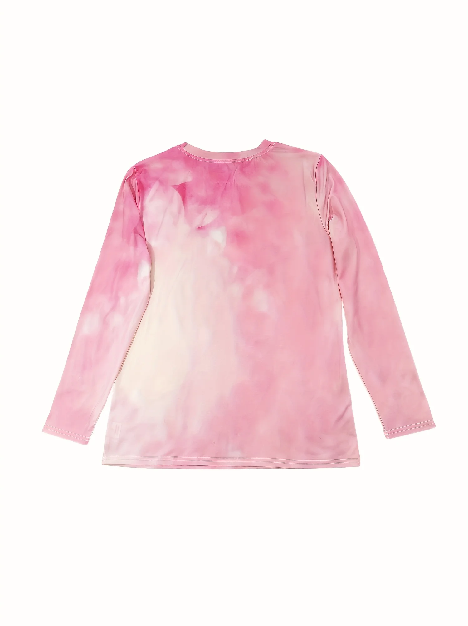 Women's Long Sleeve T-Shirt, Vibrant Hummingbird And Floral Print Design, All-Winter Holiday Style Top Suitable For Leisure And Sports Scenarios