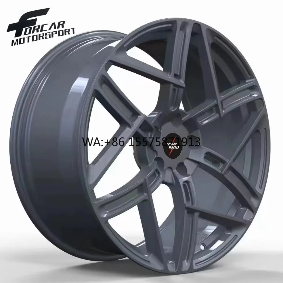 

Кованые диски Forcar Motorsport из алюминия T6061 цвета оружейной стали, высококачественные, на заказ, 16-24 дюйма
