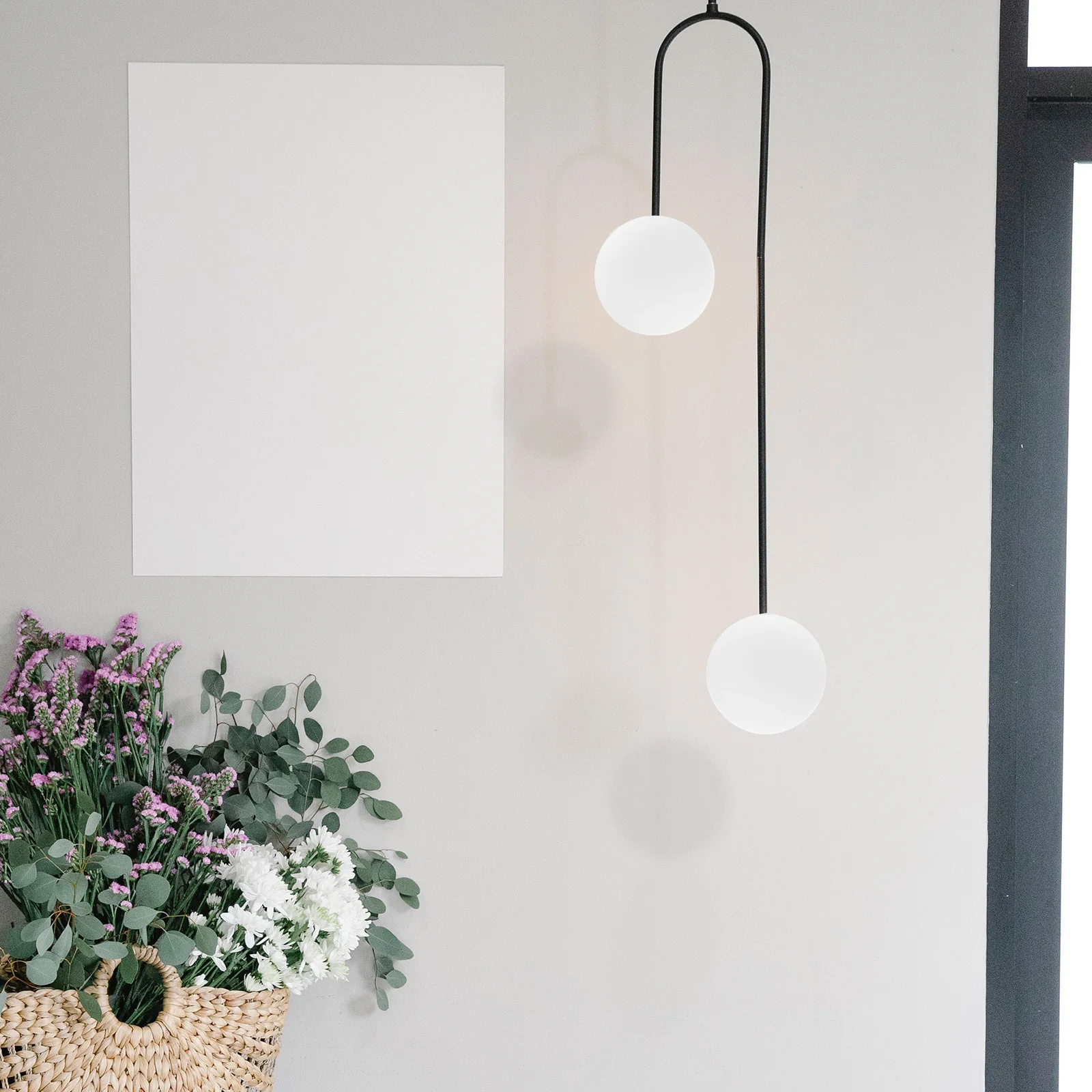 

Frosted Glass Globe Lampshade Replacement for Ceiling Lights Vintage Decorative Round G9 Soft Warm Light Diffusion