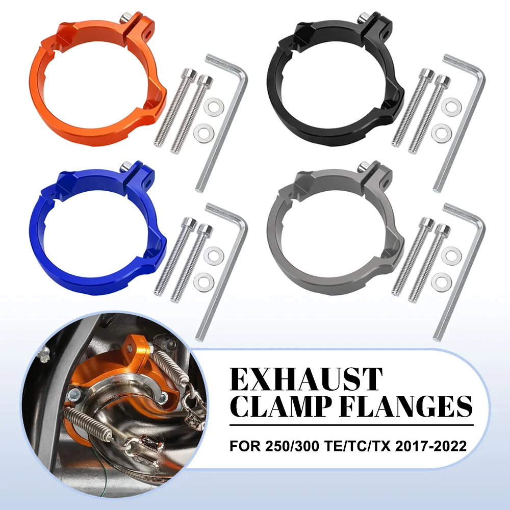 

Exhaust Flange Guard Tip Muffler Pipe Clamp Accessories FOR Husqvarna 250/300 TE/TC/TX 2017 2018 2019 2020 2021 2022 Motorcycle