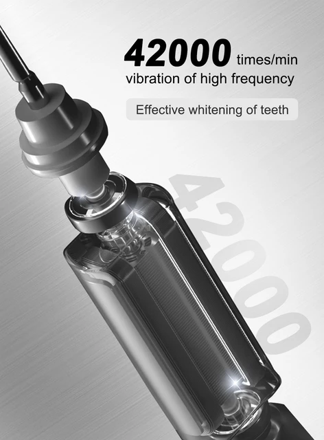 Sonic Electric Toothbrush Smart Ultrasonic Dental Teeth Whitening Rechargeable Adult Tooth Brush Sarmocare S100 With8 Brush Head 4 Sarmocare S100 Sonic Electric Toothbrush, 5 Modes, Wireless Charging, IPX7 – Handle with 8 Heads, or 4-Pack Replacement Heads – view 4