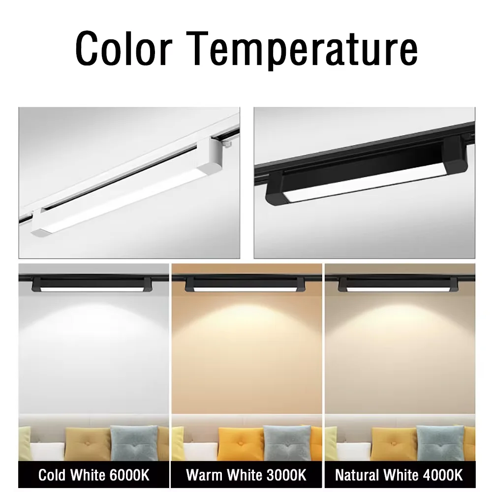 Set Led Track Light Ceiling Lamp AC165-264V 10W 20W 30W 40W Floodlight COB Rails Spot Track lighting Fixture for Home Decoration