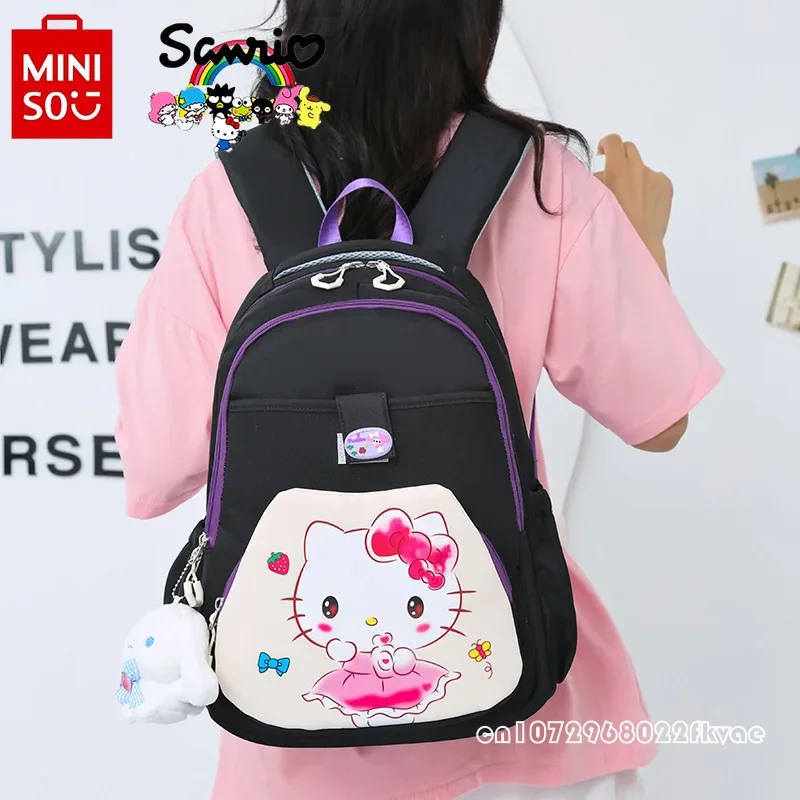 Sanrio กระเป๋าเป้นักเรียนสะพายหลังแฟชั่น, ใหม่กระเป๋าเป้สะพายหลังของของผู้หญิงที่มีคุณภาพสูงการ์ตูนกระเป๋าเป้สะพายหลังสำหรับเด็กผู้หญิงจุของได้มาก