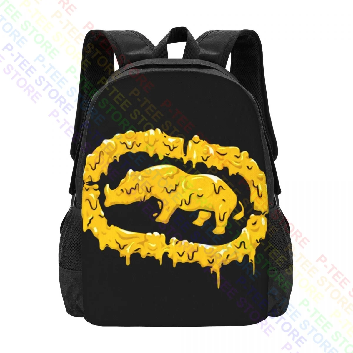 Ecko_Unltd Melted Bright GraphicBackpack Large Capacity Print Eco Friendly