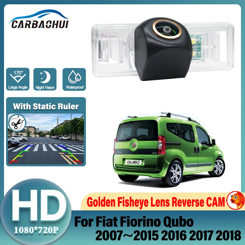 Vehicle Rear View Camera For Fiat Fiorino Qubo 2007~2015 2016 2017 2018 CCD Night Vision HD 1080P FishEye Car Reversing Camera