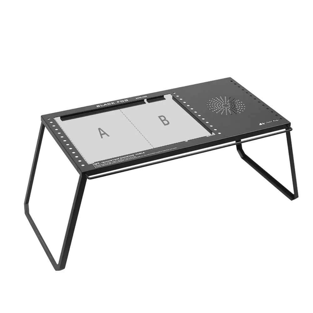 Portable Camping Carbon Steel Table IGT Unit Board Combination Table Folding Outdoor Picnic Dinner Desk Fishing Barbecue Table