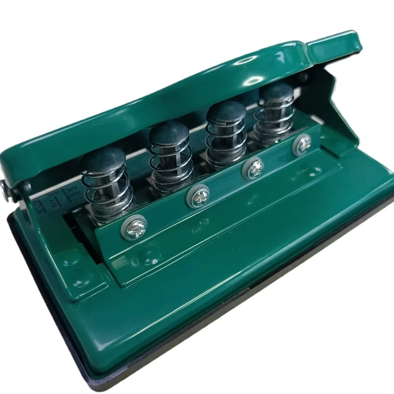 Mushroom Hole with Ruler Punch 4 Hole Metal Loose-leaf Paper DIY Punch Machine