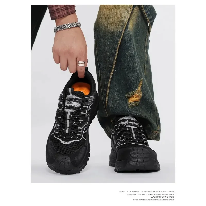 

2025 Men's Casual Shoes Lightweight Soft Sole Breathable Mesh Running Shoes