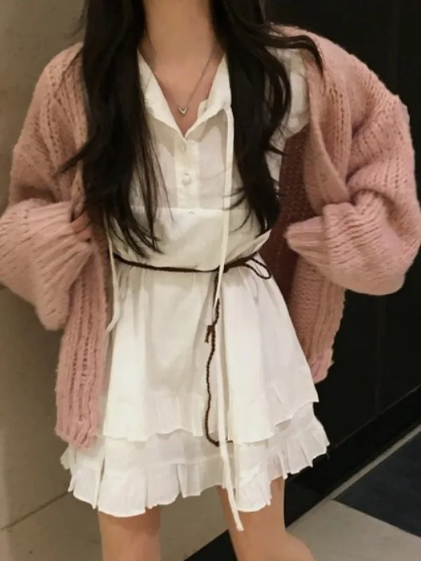 Chic ort Sve Dr ผู้หญิงแฟชั่นฤดูร้อนใหม่หลวมการออกแบบความรู้สึกเอ-ไลน์กระโปรงหวานสเล สวีท สเล 2025 ฤดูร้อน