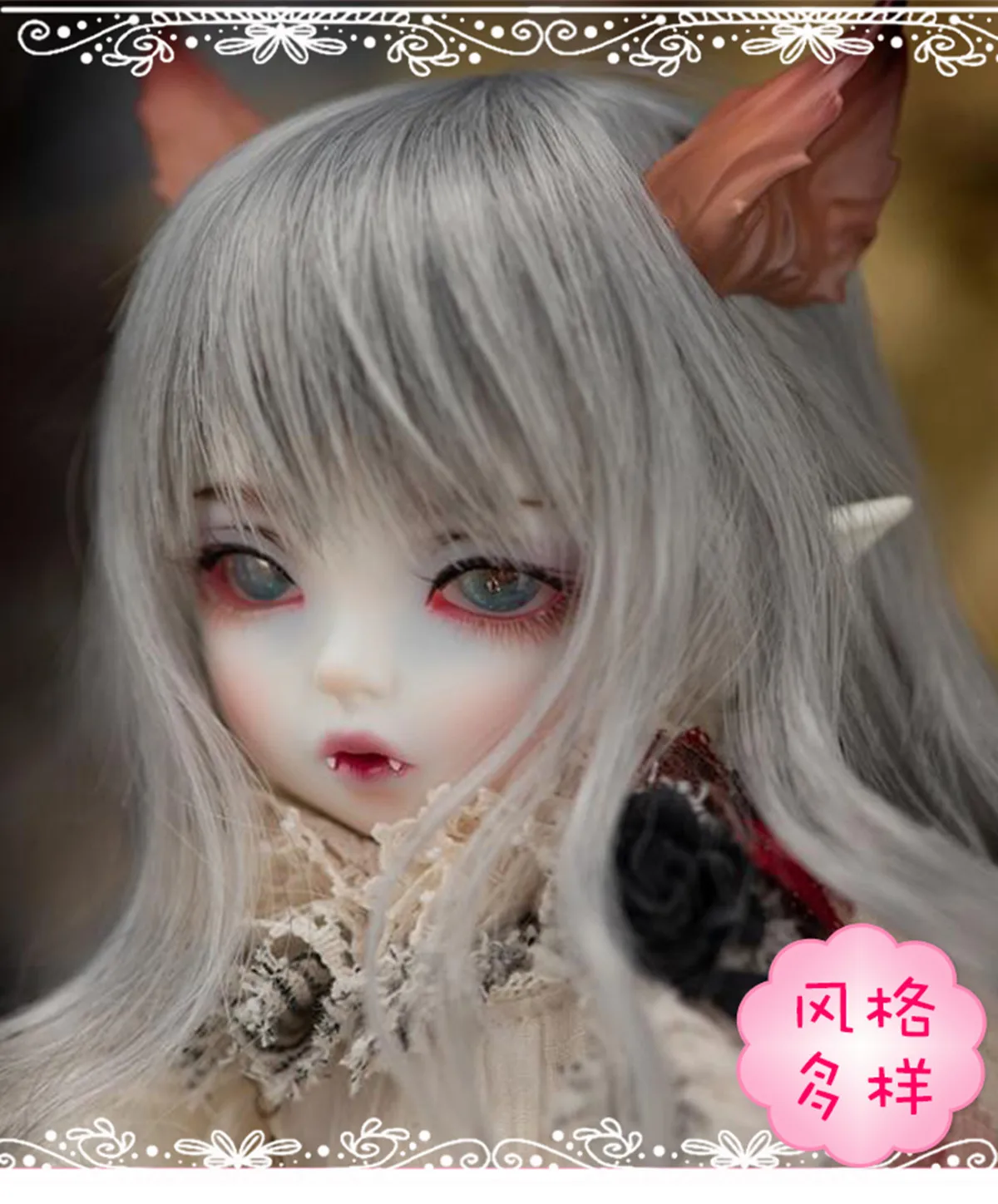 Nieuwe 1/6 punt vrouwelijke FL Hwayu bjd sd pop vampier prinses volledige set hars gezamenlijke pop spot make-up