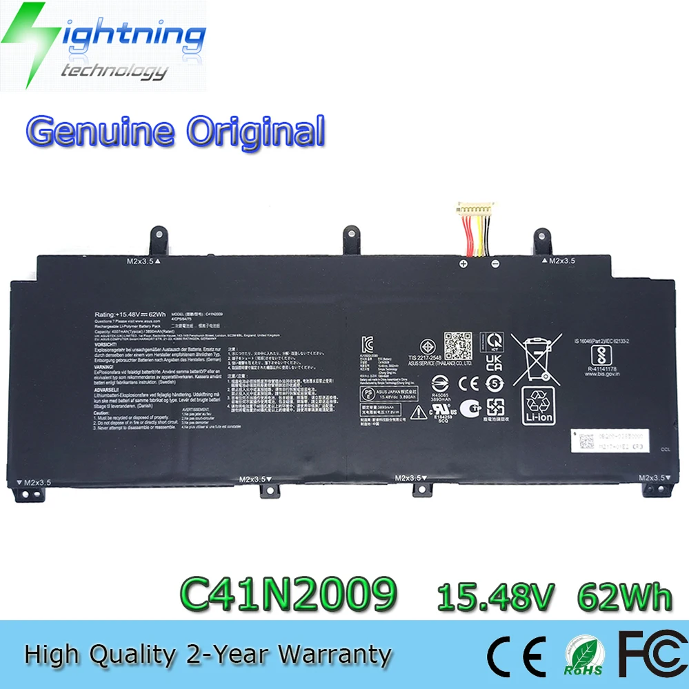 

C41N2009 15.48V 62Wh Laptop Battery for Asus ROG Flow X13 PV301 PV301QH GV301 GV301Q GV301QC 4ICP5/64/75 et