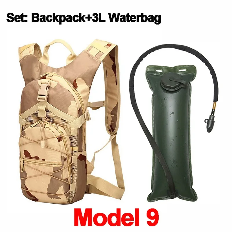 Cycling Backpack 3L Water bag Set Outdoor MTB Refill Hydration Bladder Rucksack Three Liters TPU WaterBag For Running Hiking