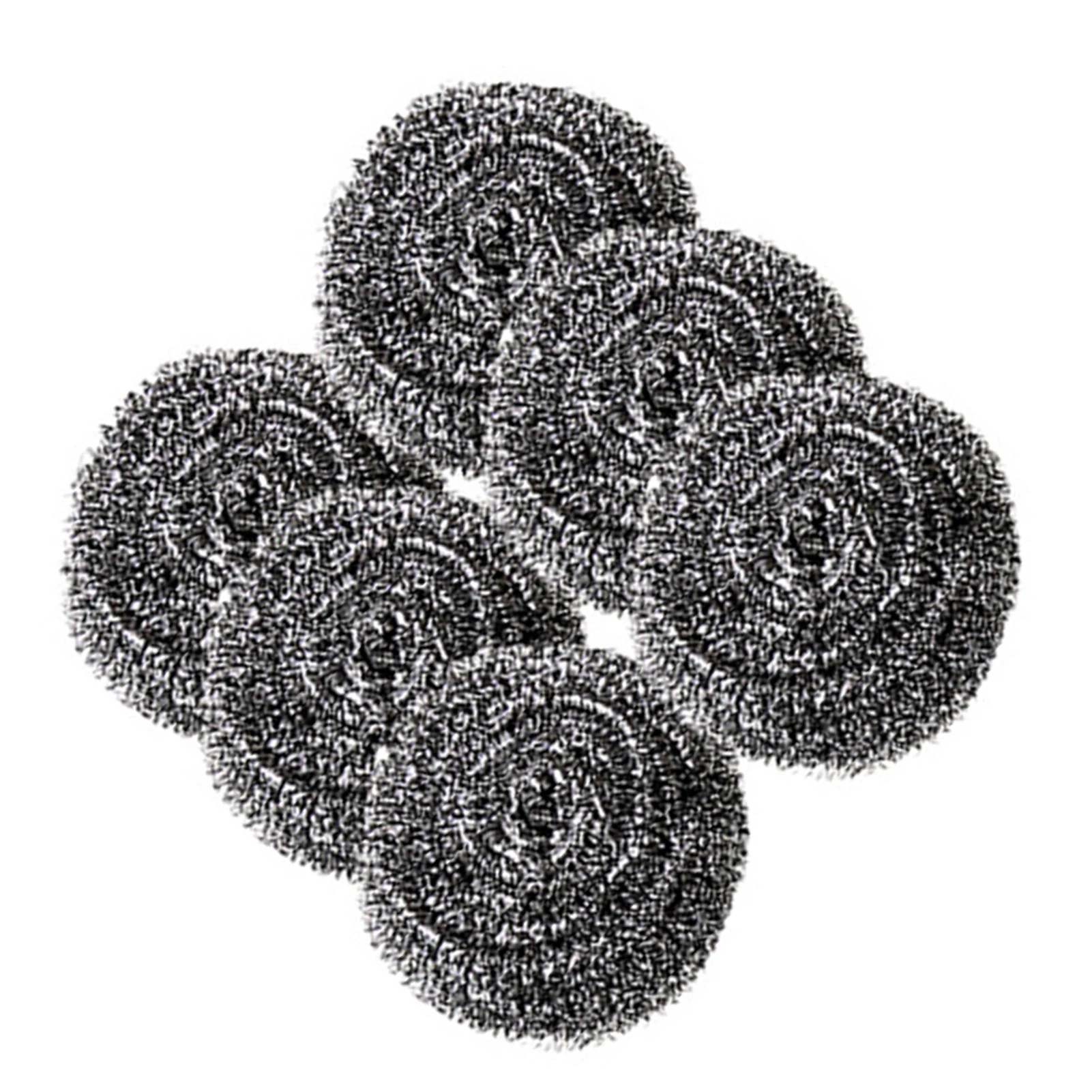 6pcs Stainless Steel Sponges Scrubbers Scrubbing Scouring Pad Steel Wool Scrubber for Kitchens Bathroom and More