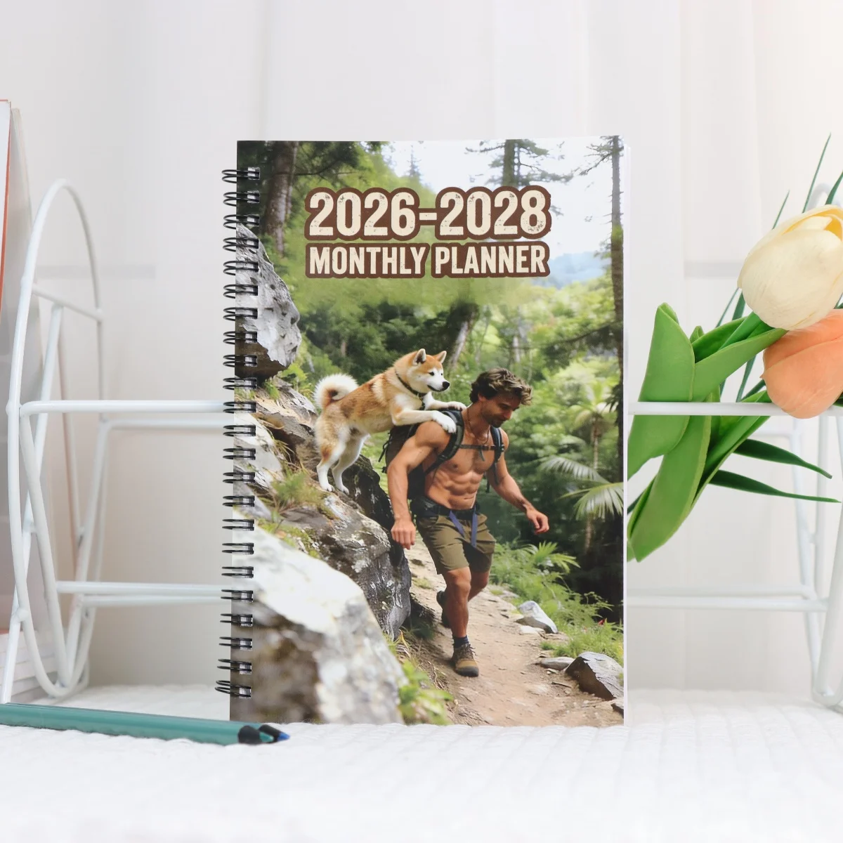 2026-2028 مخطط شهري - مخطط شهري للمشي لمسافات طويلة لمدة 3 سنوات، هدية مثالية للعائلة والصديق