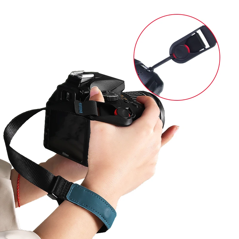 Magnetic wristband quick release hand strap sling cord Nikon Sony Fuji Canon Olympus Panasonic Leica SLR camera wristband