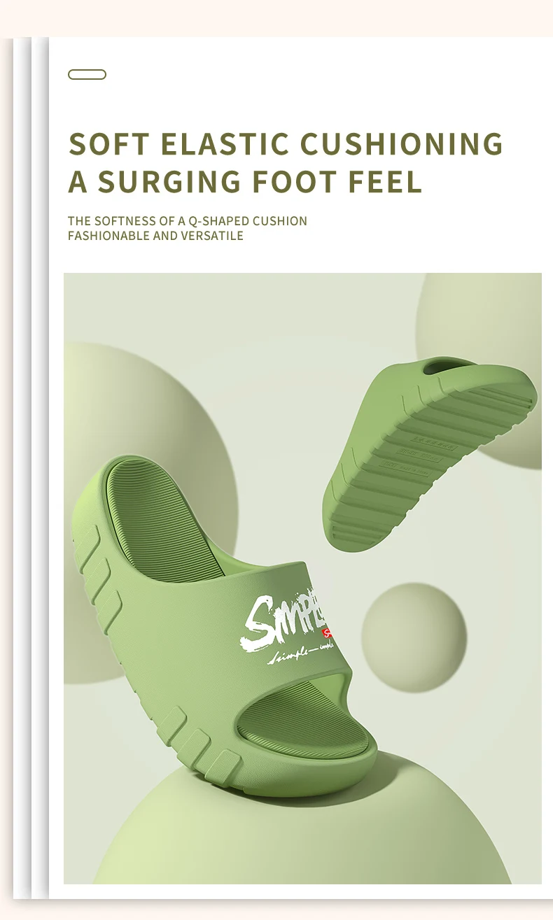 Zapatillas de baño antideslizantes para hombre y mujer, chanclas frescas para usar en exteriores, novedad de verano, ZYT2414