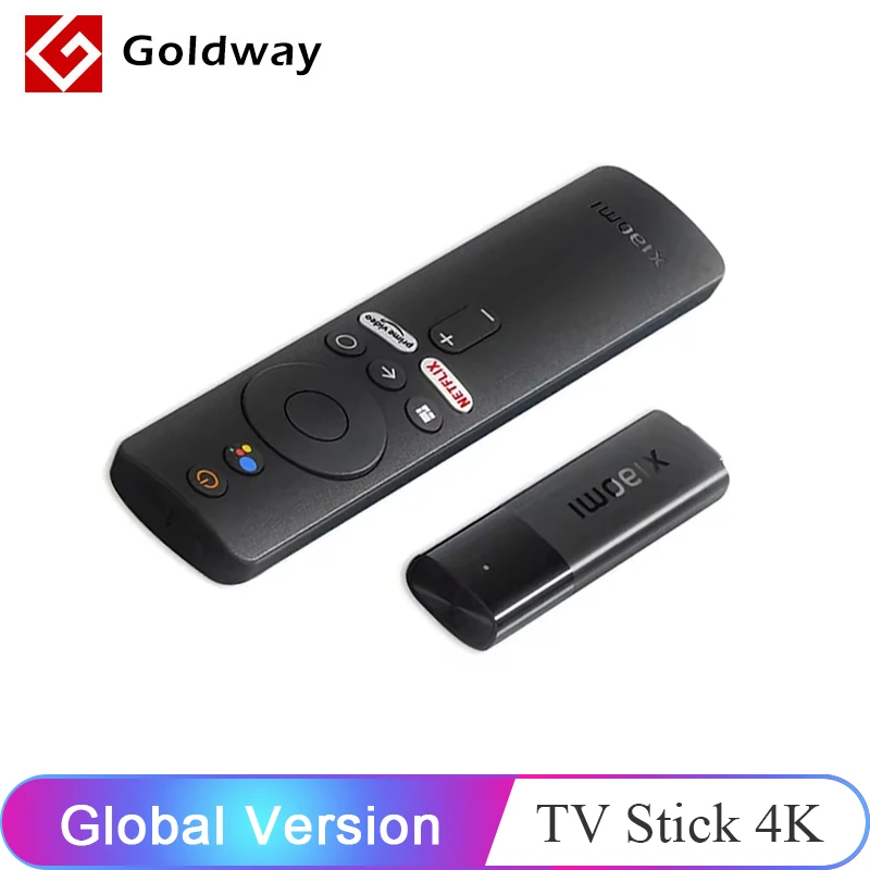 Xiaomi TV Stick 4K Global Version Android TV 11 Quad-core 2GB RAM 8GB ROM Portable Streaming Media Netflix Wifi Google Assistant