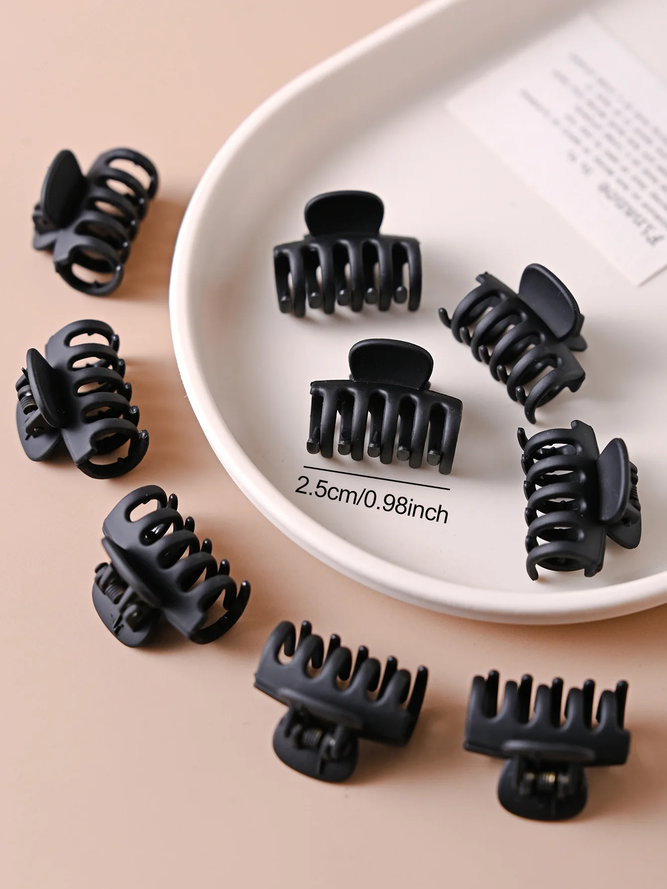 10 قطعة مشبك شعر القرش الأسود البلوري مشبك شعر للنساء فتاة بسيطة بلون الشعر الجانب بانج كليب دبوس الشعر باريت أغطية الرأس #6