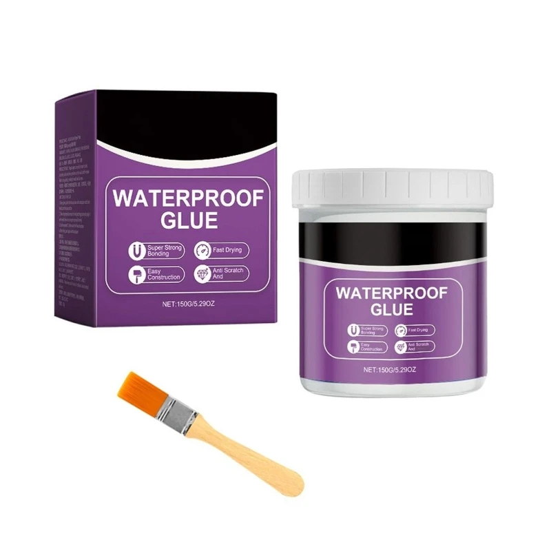 Adhésif transparent imperméable Invisible, Agent revêtement imperméable pratique, mastic d'isolation étanche