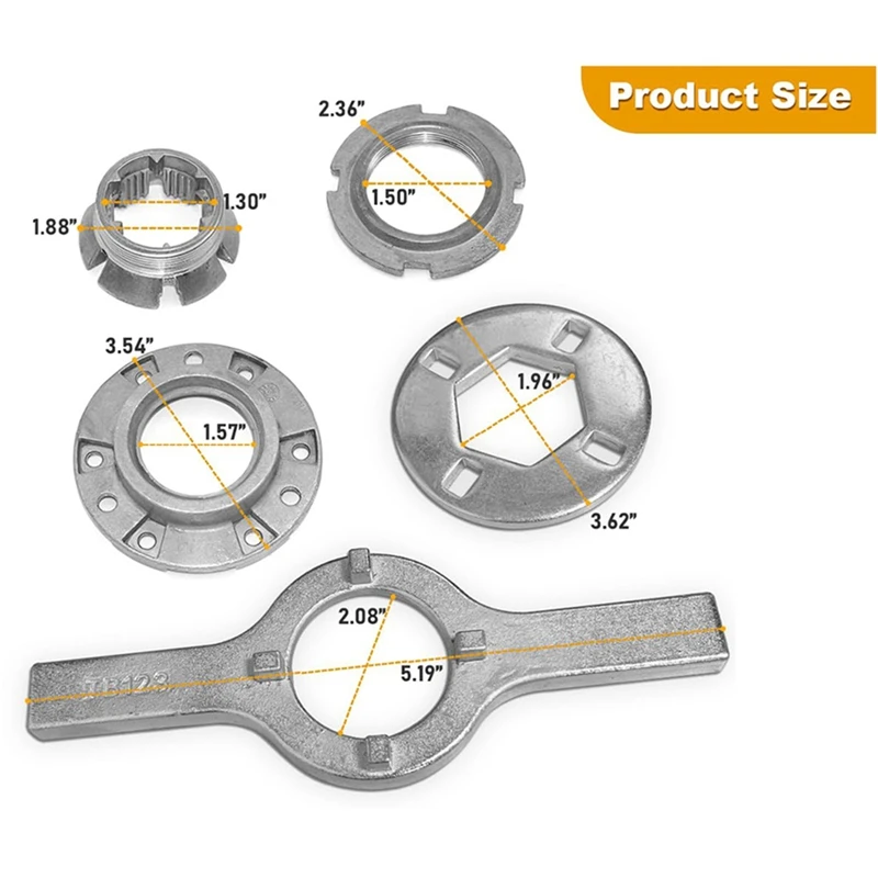 W10324651 Hub Replacement With TB123A Washer Spanner Wrench Replaces TB123A TB123B ERTB123A AP6832671 AP4503397