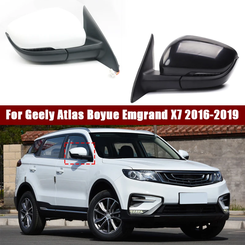 

For Geely Atlas Boyue Emgrand X7 2016-2019 Auto Outside Rearview Rear View Mirror Assembly Car With Electric Folding Camera