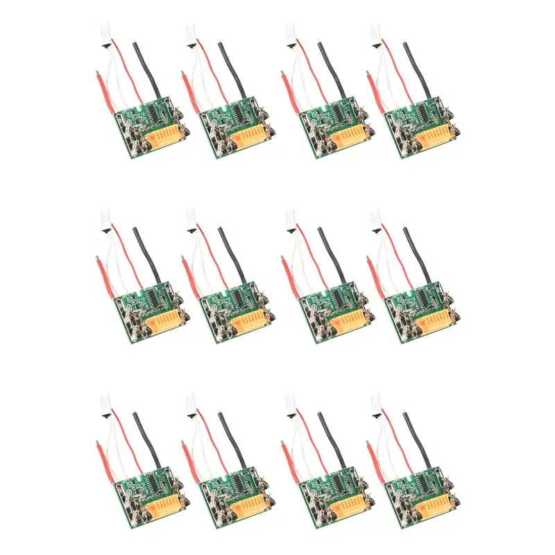 ABLJ 12Pcs PCB Circuit Module Board Parts 18V Battery Chip PCB Board Replacement For BL1830 BL1840 BL1850 LXT400