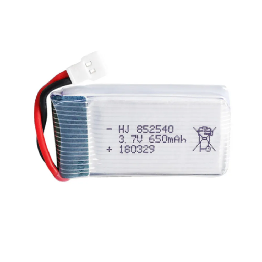 3.7V 650mAh Lipo Battery and usb Charger For SYMA X5C X5C-1 X5 X5SC X5SW M68 K60 HQ-905 CX30 RC Quadcopter battery 3.7 V 852540