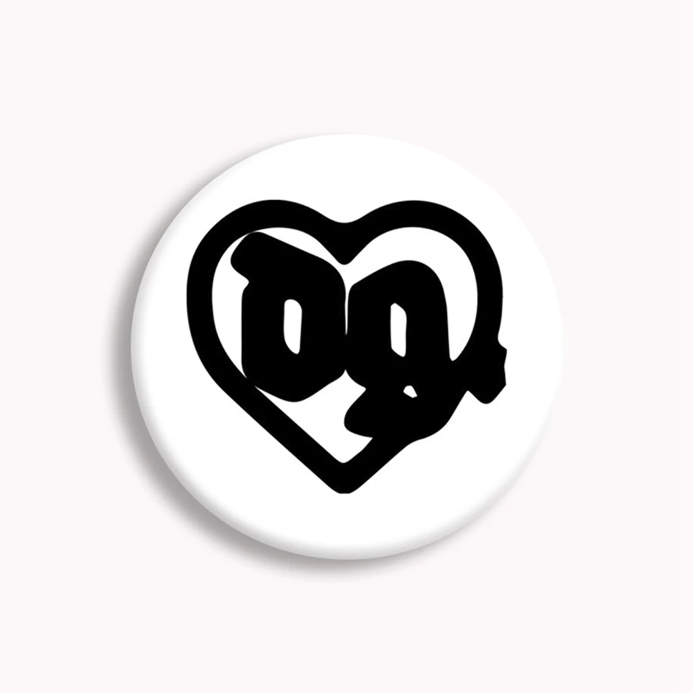 Drain Gang DG Heart Button Pin Hip Hop IceDancer Aesthetic Brooch Badge Bag Accessories Decor Fans Collect Friends Gifts