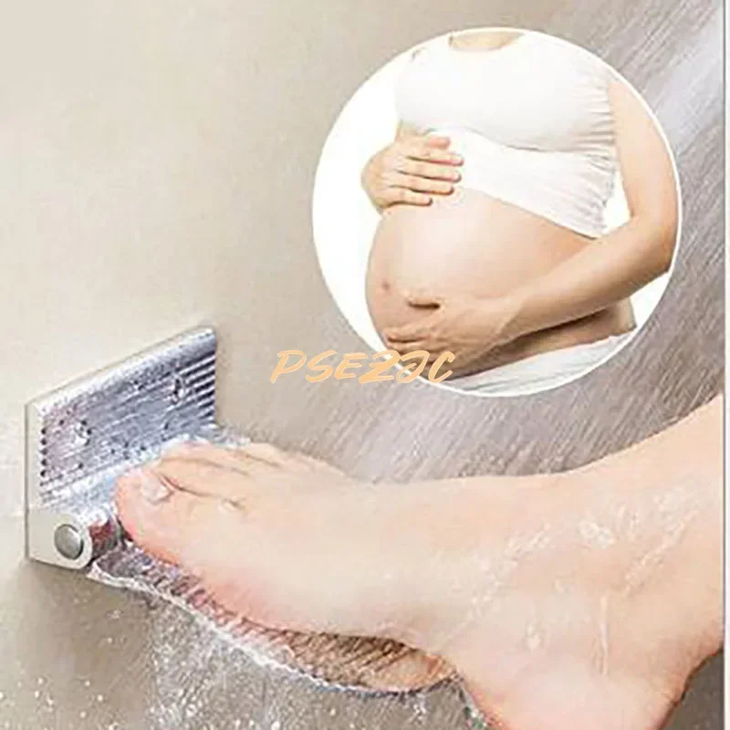 1PC Wall-mounted Shower Foot Rest Bathroom Pedals Non-slip Footstool Pedestal Pedals Elderly Pregnant Bath Stool Holder